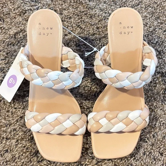 NWT • A New Day • Women's Basil Braided Mule Heel • 6.5W + 6.5 • Multicolored - Picture 7 of 8